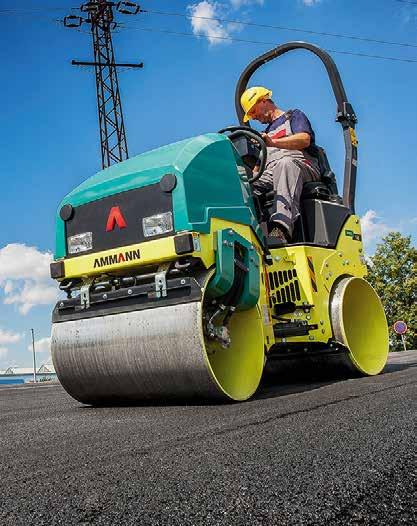 TECHNIKA ZAGĘSZCZANIA WALCE SAMOJEZDNE Ammann Gama małych walców dwubębnowych do asfaltu Ammann modele ARX 12, ARX 16, ARX 23, ARX 26, ARX 45 służą głównie do prac przy zagęszczeniach na niewielkich