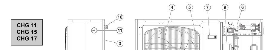 3 WARUNKI EKSPLOATACJI Zobacz dane znamionowe i warunki graniczne w instrukcji technicznej. 2. OPIS 2.1. BUDOWA 1. Izolowana akustycznie sprężarka hermetyczna 2.