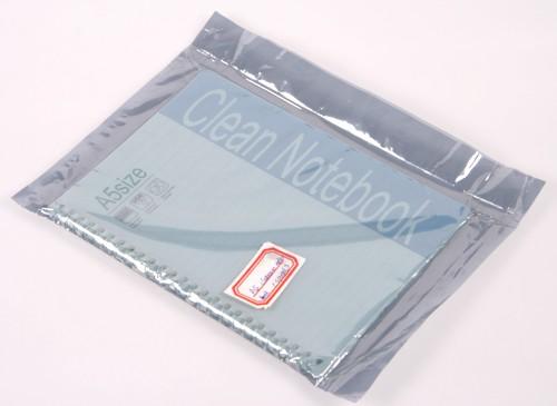 Cleanroom notatnik na sprężynie A5 Materiał: wysokogatunkowy papier, kartki w linie Właściwości: klasa