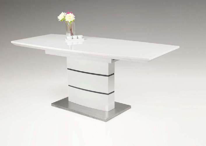 140 (180) x 80 x 76 blat: MDF, lakier biały