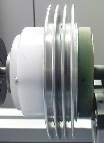 Rys. 6.1. Badana przekładnia z cieczą magnetoreologiczną Podstawowy element stanowiska badawczego stanowi przekładnia z cieczą magnetoreologiczną (przekładnia MR).