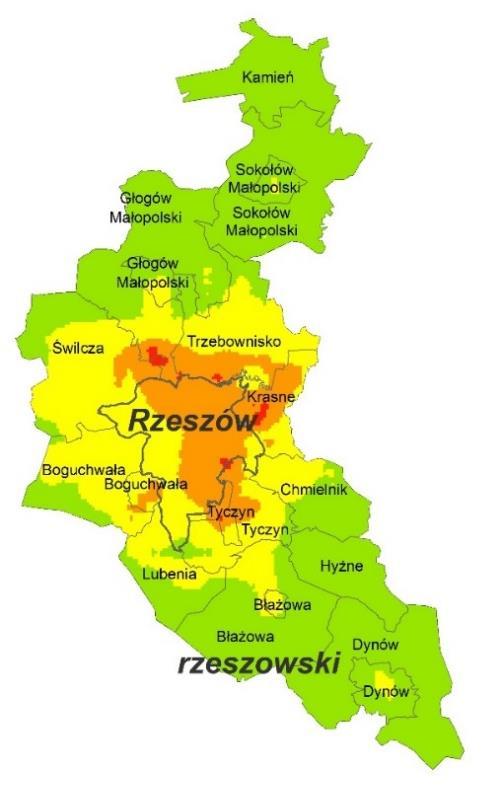 w województwie podkarpackim badania zanieczyszczenia powietrza atmosferycznego benzenem nie wykazały przekroczenia obowiązujących norm.