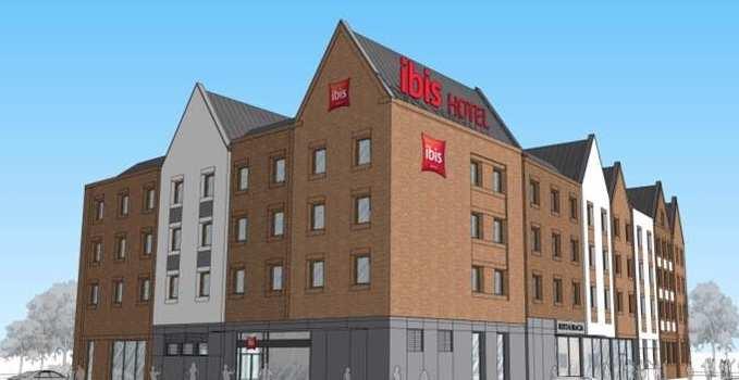 otwarcie w 2 połowie 2016 ibis Styles Szczecin (148 pokoi, Stare Miasto) prace projektowe