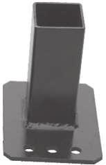 Instrukcje bezpieczeństwa i obsługi PDR 75 T, 75 RV, 95 T, 95 RV Opcjonalne adaptery, PDR 75 Eksploatacja Kwadratowy adapter, 54 mm (2 1 8") Uniwersalny adapter: > Kwadratowe pale: maksymalnie 62 x