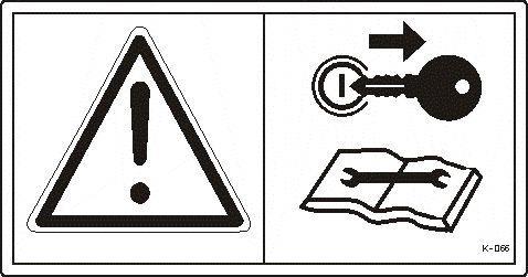 4. Wyjąć zasuwę z prowadnic. 5. Hydraulicznie opuścić cylindry w dolne położenie. 6. Konserwacja i smarowanie Instrukcja obsługi TYTAN 20/24/30/36 Smarowanie rozrzutnika należy wykonać według rys.