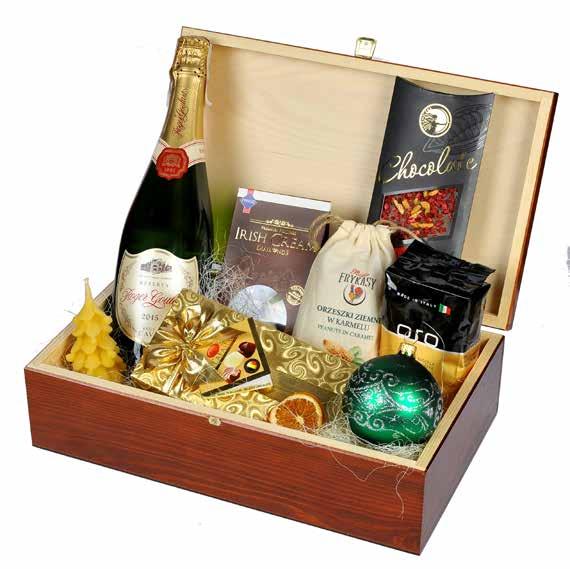 Zestaw 7 Wino Cava Roger Goulard Reserva Brut (Hiszpania) Czekolad Handmade 100g Trufle Irish Cream 120g Praliny Belgijskie 100g