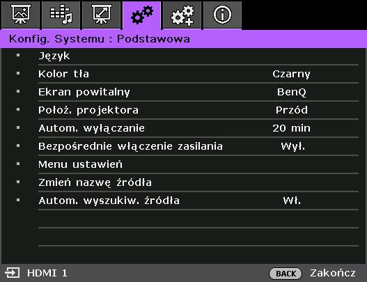należy ustawić menu ekranowe OSD. 1. Naciśnij MENU w celu włączenia menu ekranowego OSD.