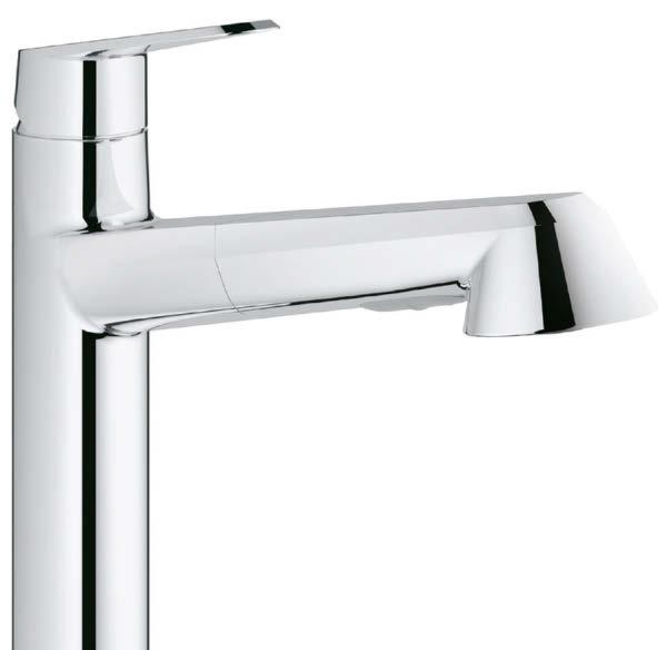 grohe.pl GROHE EURODISC COSMOPOLITAN Baterie tej serii to dowód na to, że praktyczny projekt może idealnie współgrać z gustownym, nowoczesnym wyglądem.