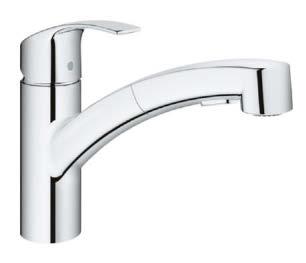 KUCHNIA GROHE KOLEKCJA STYL & FUNKCJONALNOŚĆ EUROSMART 33 281 002 / 33 281 DC2 Bateria zlewozmywakowa z niską wylewką; oddzielne kanały wodne zapobiegające
