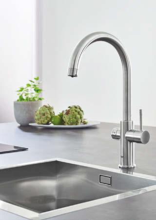 KUCHNIA GROHE SYSTEMY KUCHENNE GROHE BLUE GROHE BLUE Ciesz się świeżą, przefiltrowaną wodą, gdziekolwiek jesteś.