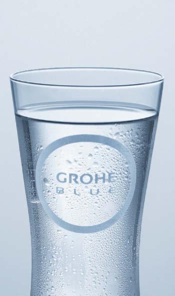 GROHE Blue Home kryje w sobie prosty i intuicyjny mechanizm, który pozwala uzyskać odpowiednie nasycenie wody dwutlenkiem węgla za pomocą jednego przycisku.