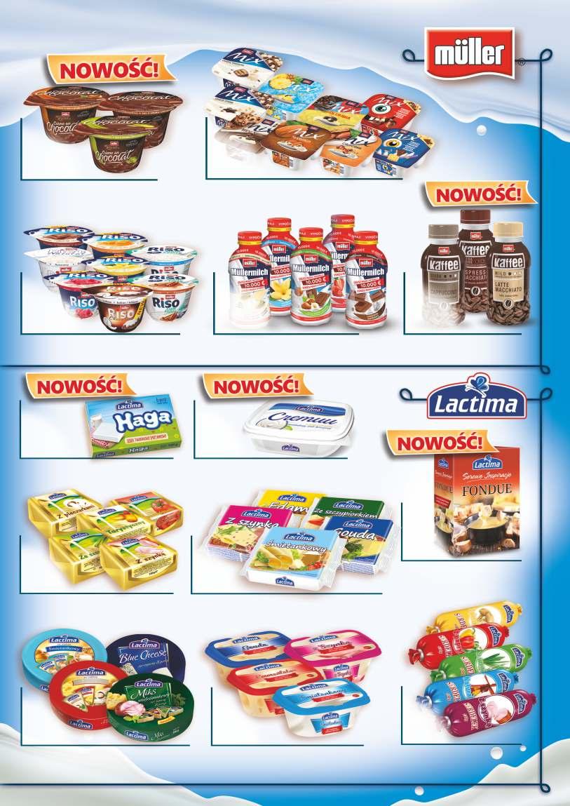 2,10/brutto 1,95 Krem de Luxe 150g: Orzech Laskowy, Pistacjowy, Czekoladowy 1,57/brutto 1,49 Jogurt Mix 150g asortyment 1,57/brutto 1,45 Ryż 200g asortyment 2,26/brutto 2,15 Napój mleczny 400g