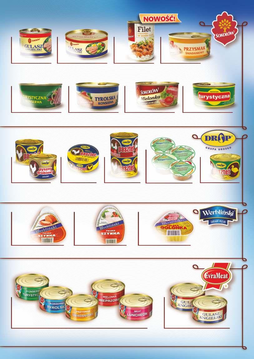 2,78/brutto 2,65 Gulasz angielski 160g 4,15/brutto 3,95 Gulasz angielski 290g 3,98/brutto 3,79 Filet z kurczka w sos.