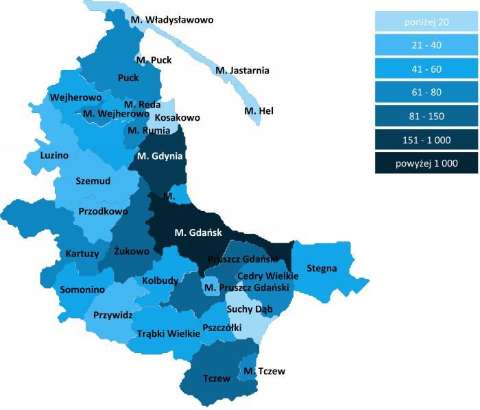 Całkowita powierzchnia obszarów chronionych OM ZIT wynosi ponad 115 tys. ha, co stanowi ok. 37,9% 88 jego powierzchni ogółem.
