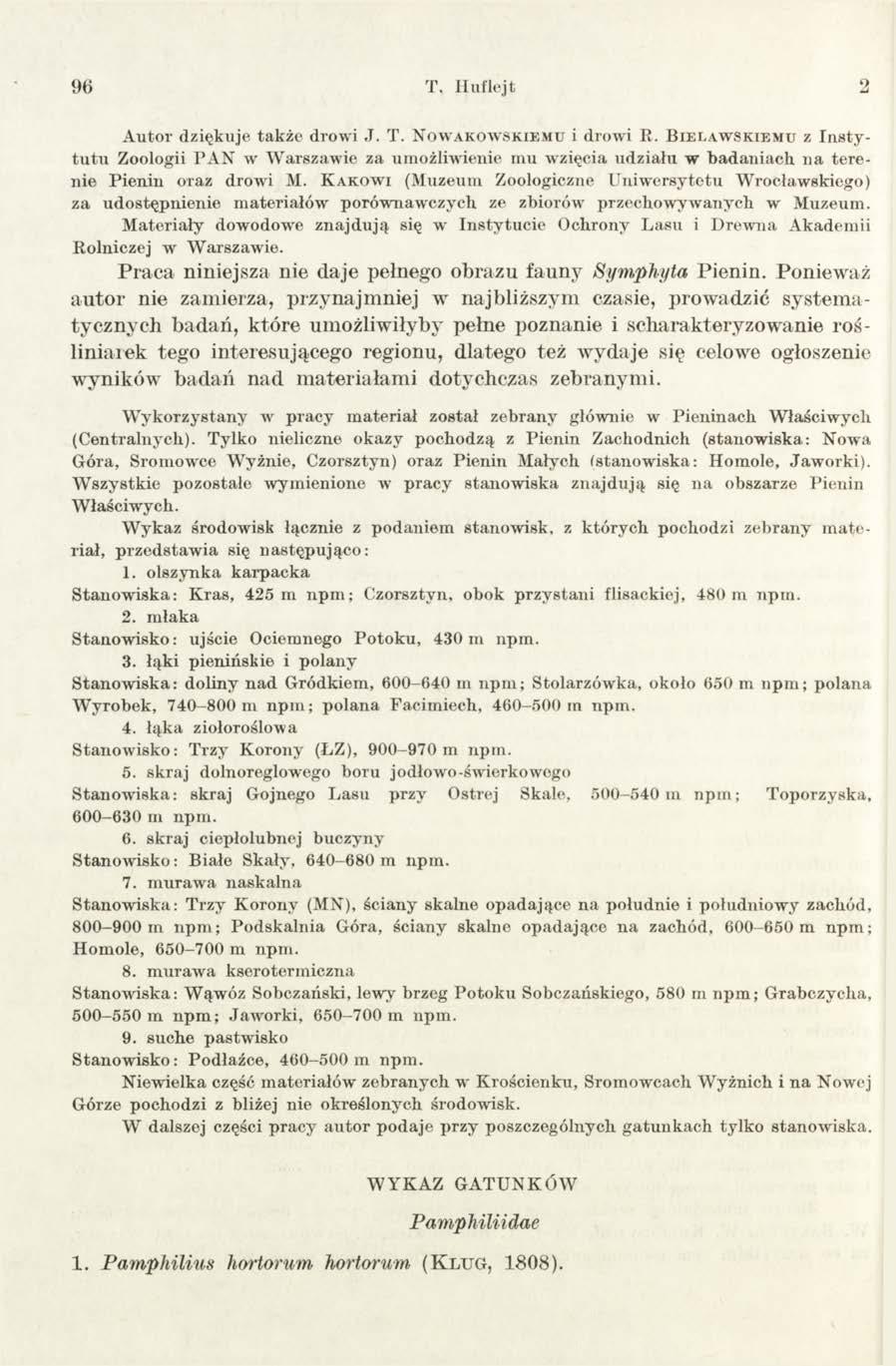 96 T. II uf lej t 2 Autor dziękuje także drowi J. T. N o w a k o w s k ie m u i drowi R.