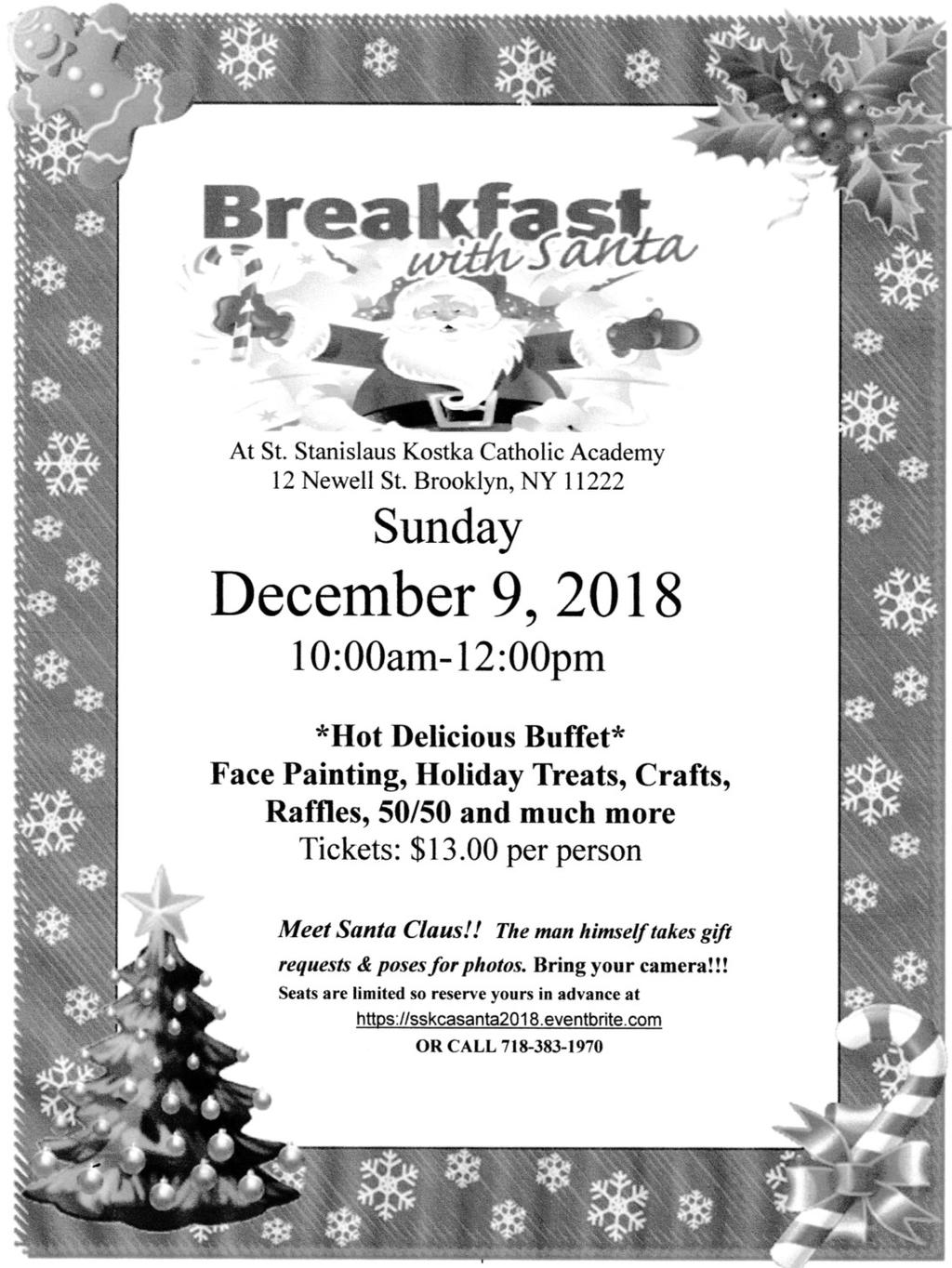PATRON Page 3 PARISH ANNOUNCEMENTS FIRST SUNDAY OF ADVENT December 2, 2018 SUNDAY: Today we begin the new Liturgical Year and Advent, the time during which we prepare ourselves for the Birth of