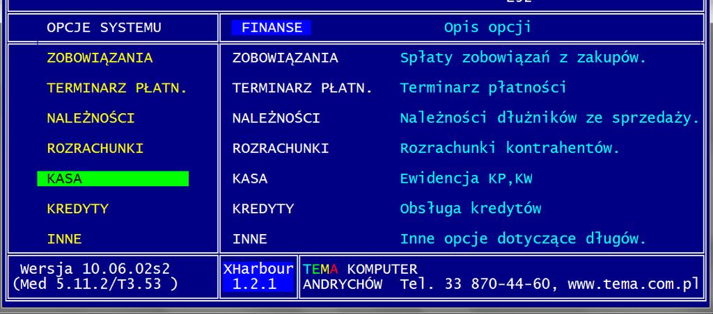 19. Wybieramy KASA- enter. 20. Wybieramy WYDATKI KW- enter. 21.