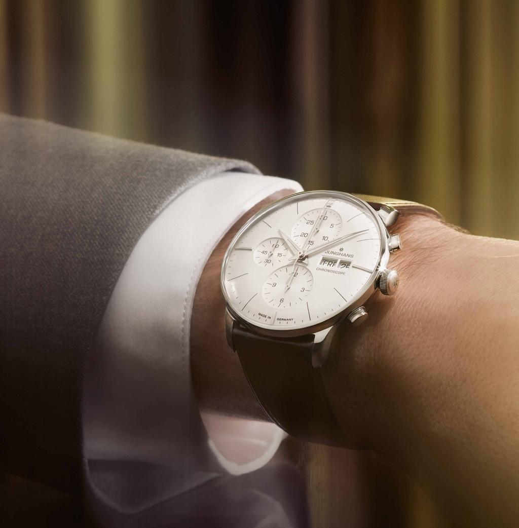 8 9 Niektóre mistrzowskie dzieła są wybitne. Meister Chronoscope 027/4120.00 Kiedy linia zegarków zasługuje na miano mistrza (Meister)?