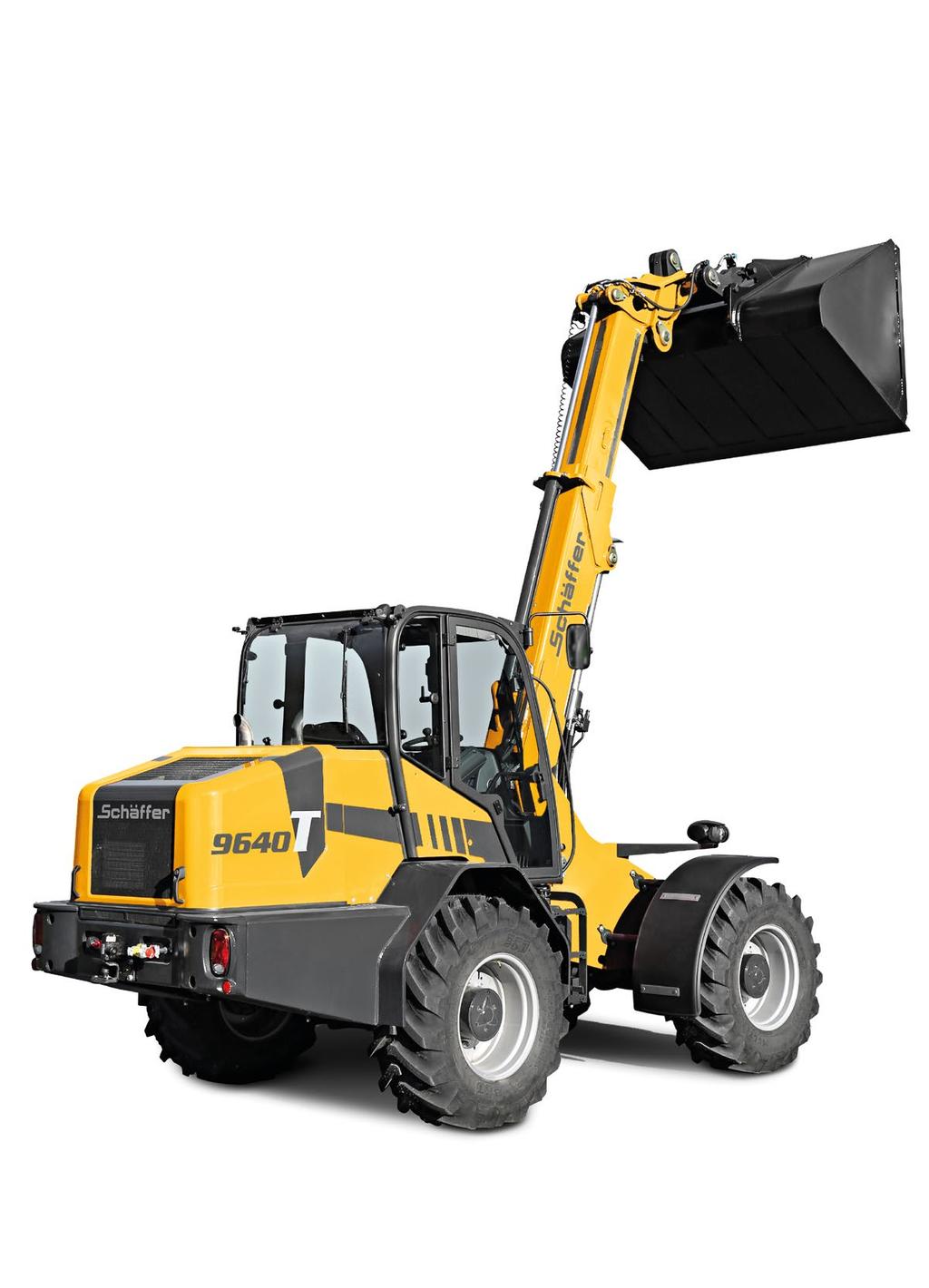 Czujnik obciążenia łyżki Load-Sensing, wydajność hydrauliki roboczej 145l/ min, przy ciśnieniu 22 bar. Kabina SCV-Plus zapewnia najlepszą widoczność i maksimum komfortu.