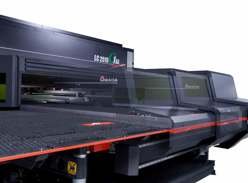 ENERGO-OSZCZĘDNA MASZYNA KOMBI Z LASEREM FIBER NISKIE ZUŻYCIE ENERGII ORAZ NIŻSZE KOSZTY PRODUKCJI DETALU DZIĘKI INTEGRACJI PROCESÓW OPRACOWANY PRZEZ FIRMĘ AMADA LASER FIBER POŁĄCZONY Z TECHNOLOGIĄ