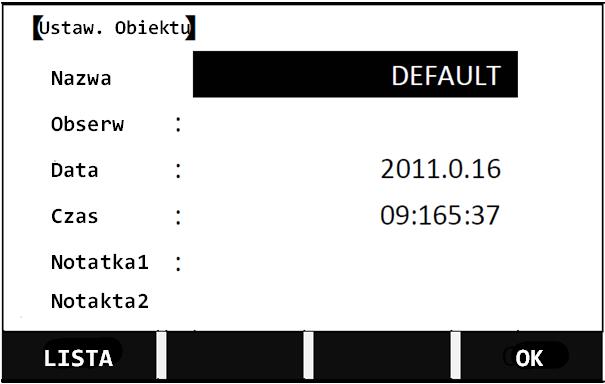 3. W następnym oknie Obiekty pojawi się lista istniejących obiektów.