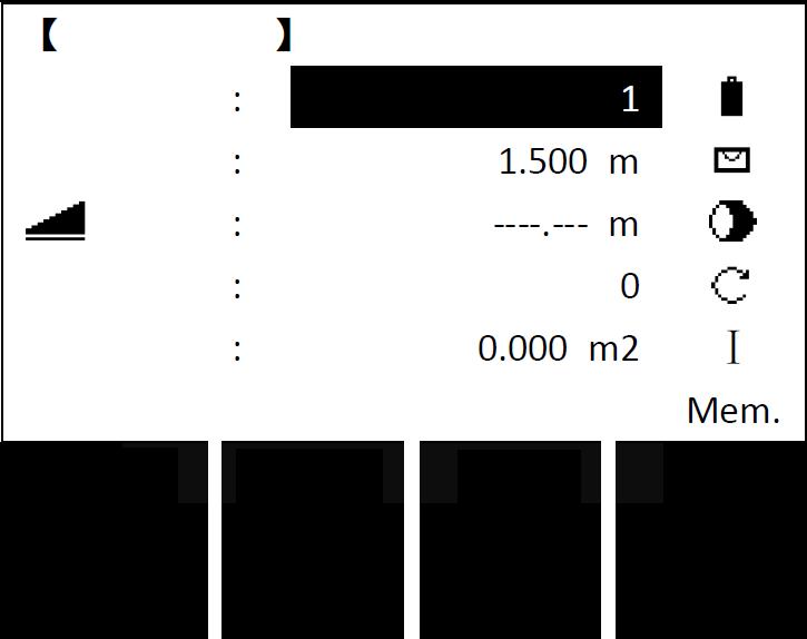 6.7. Powierzchnia Ten program służy do obliczania powierzchni poziomych definiowanych przez odcinki łączące punkty o znanych współrzędnych (mierzone lub wczytywane z pamięci instrumentu).