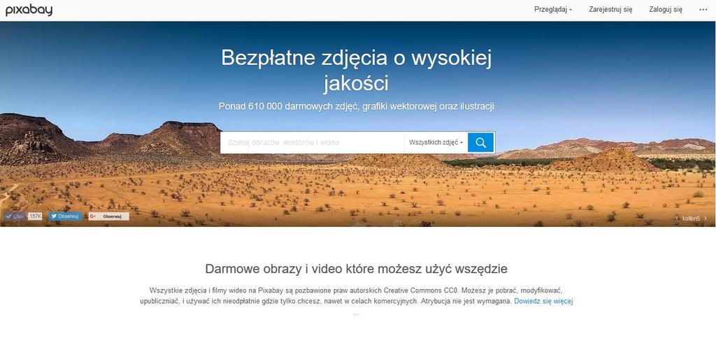 PIXABAY w tym serwisie użytkownicy mogą uzyskać pełne obrazy wysokiej