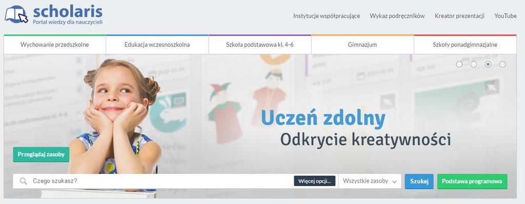 SCHOLARIS stanowi bazę publikacji o treściach edukacyjnych, opatrzonych licencjami,