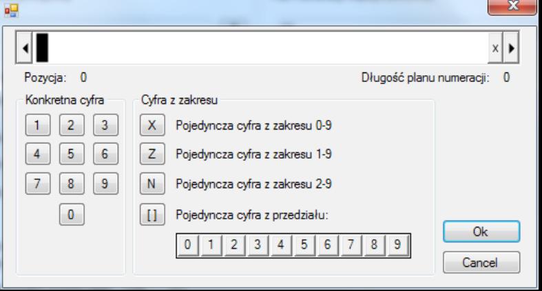 Rys. 20 Okno wprowadzeo wzorców numeracji wewnętrznej Rys.