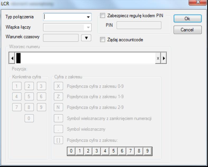 Konfiguracja analogiczna jak na stronie 15 Rys. 45 Okno LCR Grupy wywołań Grupa wywołao jest to grupa numerów (aparatów) telefonicznych służąca do odbioru połączeo w ruchu przychodzącym.