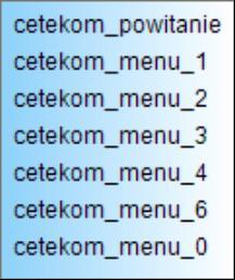 Rys. 81 Symbol bloku menu Rys.