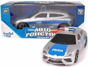 : 25,5X9X11 CM 36/72 19,99 zł 31,99 zł 5 901 811 109 485 *5901811109485* 130007 AUTO POLICJA + 1 SPINER