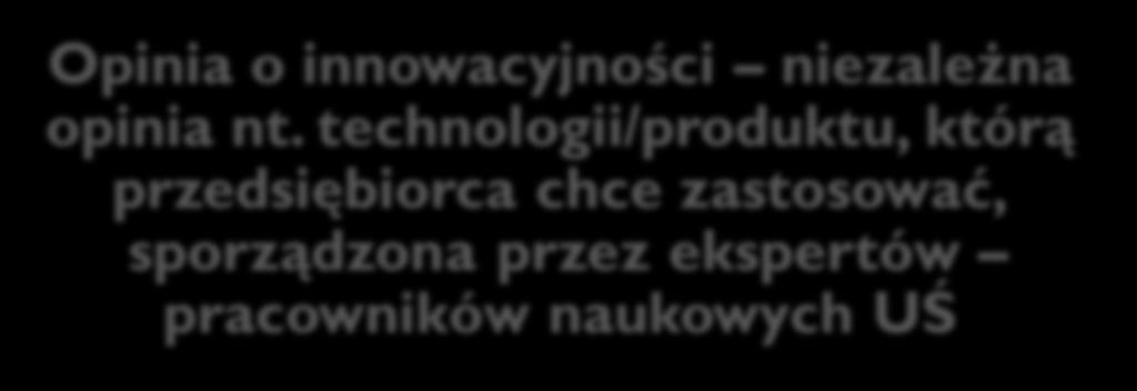 Opinia o innowacyjności niezależna opinia nt.