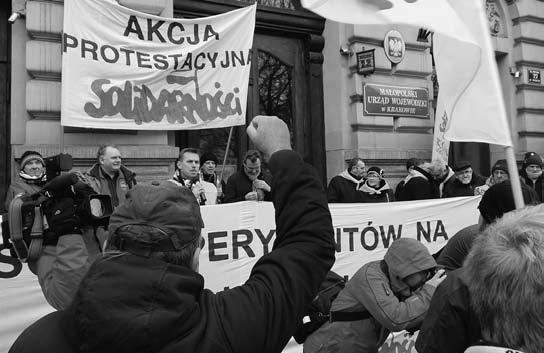 Wymiana korespondencji pomiędzy RSK a Adamem Purwinem Prezesem Cargo, w sprawie sytuacji w jednostkach spółki i działań podejmowanych przez Solidarność w Małopolsce i Podkarpaciu, Pikieta (19.02.