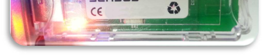 W krótkim czasie po połączeniu MiniSIRT do portu USB niebieska i czerwona dioda LED powinny się zaświecić. (Rys.6).