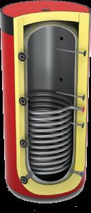 m2 Wężownica dolna - Pojemność 4,2 L 7,0 L 7,0 L 9,7 L 9,7 L 14,3 L 17,3 L 18,7 L 22,3 L Maksymalna temperatura / Ciśnienie robocze zbiornika Maksymalna temperatura / Ciśnienie robocze wężownic 95 C