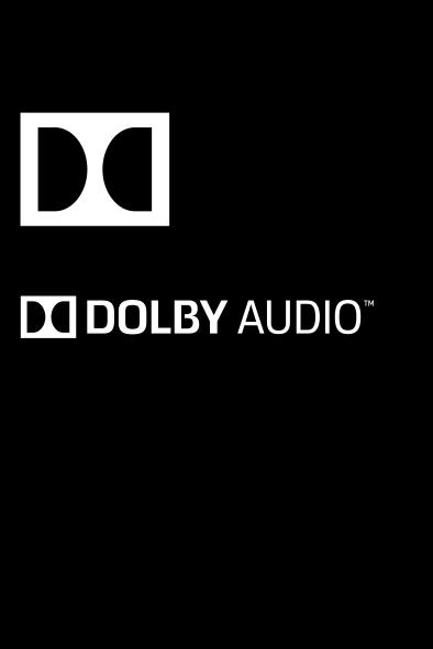 Aktywny tylko przy sygnale Dolby Digital Wyprodukowano na licencji Dolby Laboratories.