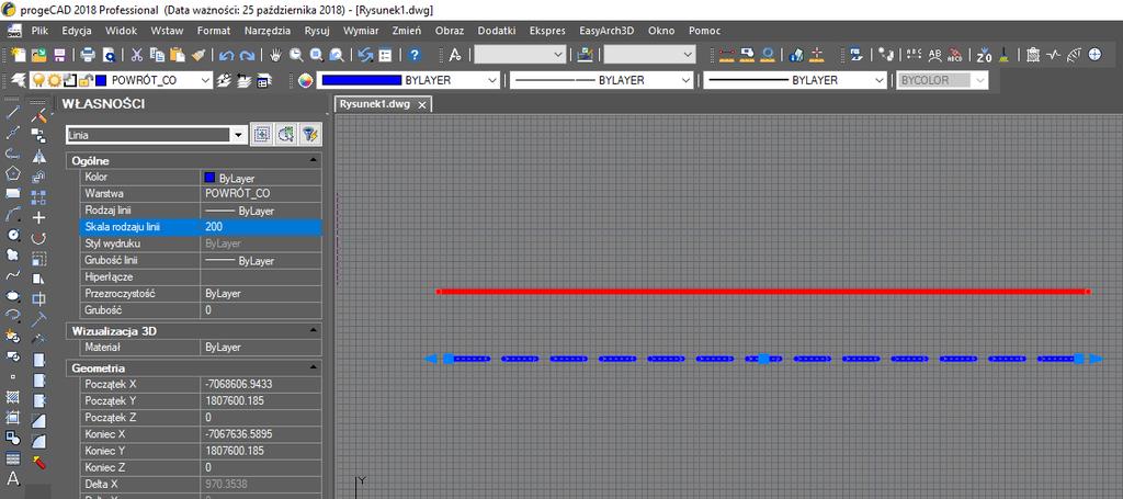 Zmiana właściwości linii 10.09.2013