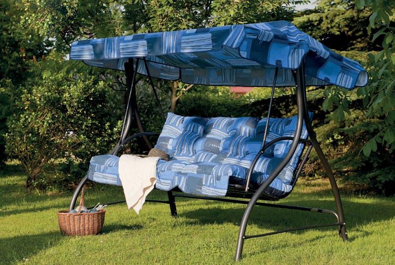 PRODUKCJA DAJAR PRODUKT POLSKI huśtawki santa cruz - HUśtaWKa 3-osoBoWa siedzisko: 170 cm (szer.), 55 cm (wys.