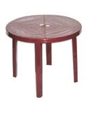 BIAŁY 86232 OE-STÓŁ JANTAR 140 85 cm BORDO