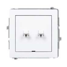 Łączniki w stylu amerykańskim { Switches in American style } NOWOŚĆ Mechanizm łącznika jednobiegunowego w stylu amerykańskim / Single pole switch in American style DWPUS-1 Mechanizm łącznika