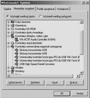 Rys. 13. Kontroler USB w oknie menedżera sprzętu Windows Uruchomienie uk³adu Teraz nadchodzi chwila prawdy. Pod³¹czamy kablem nasz¹ p³ytkí do gniazda downstream komputera (lub huba).