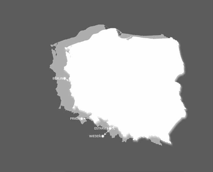 Miasto leży w odległości: 43 km od Katowic 45 km od Częstochowy 67 km od Krakowa 111 km od Kielc 278 km od Warszawy (bezpośrednie połączenie kolejowe - czas podróży 1,5 godz.