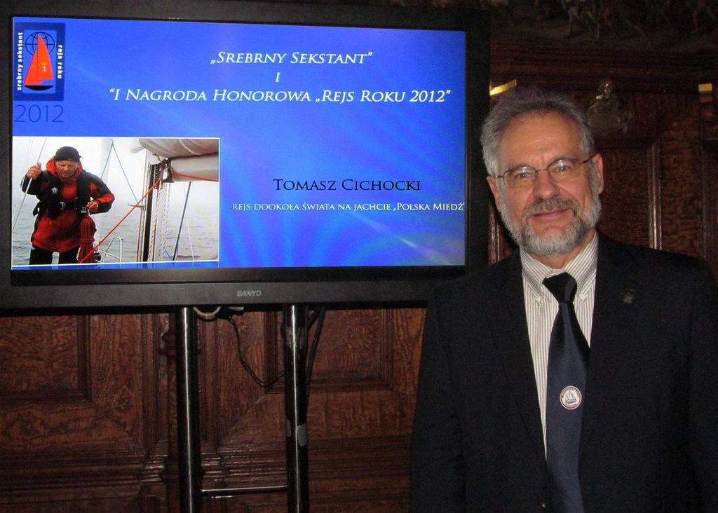Zdobywcą Srebrnego Sekstantu i pierwszej Honorowej Nagrody Rejs Roku 2012 został Tomasz