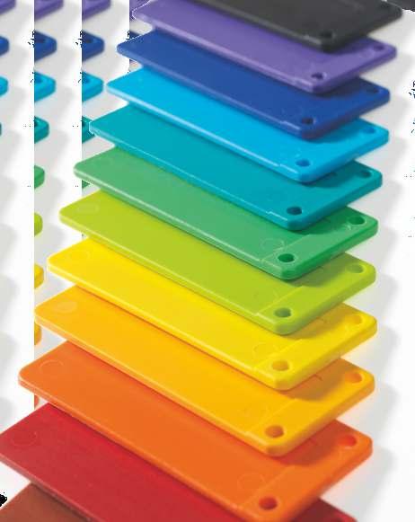 Akcesoria do identyfikacji TRAY TAG - kolorowe tabliczki identyfikacyjne z tworzywa sztucznego TAG011 90 x 38 mm / 100 szt./opak.