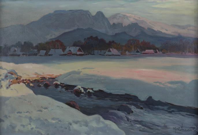 23. Rafał malczewski (1892-1965) taternicy Akwarela, papier, 16,5 x