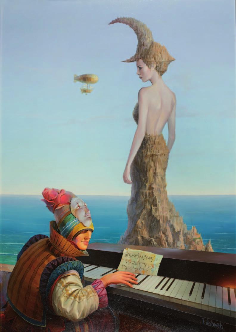 55. tomasz SętOWSKI (ur. 1961) etiuda PowitAlnA olej, płótno, 100 x 70 cm, sygn. p.d.: t sętowski 25.