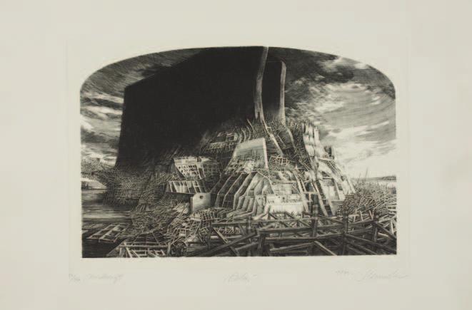 81. Krzysztof SKóRcZEWSKI (ur. 1947) ArKA miedzioryt, 26,5 x 39 cm, sygn.