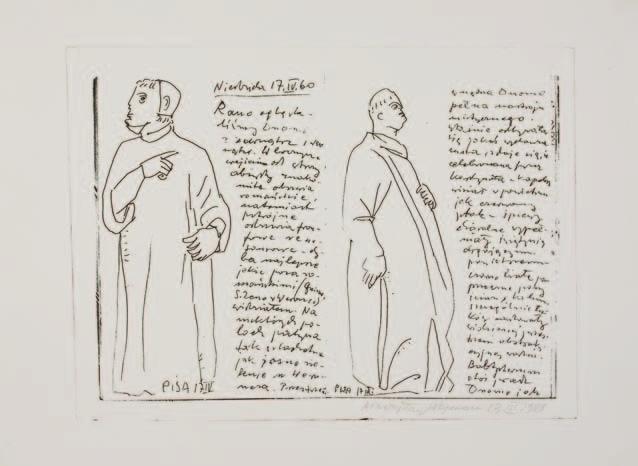 84. mieczysław WEjmAn (1912-1992) PizA technika własna, 21x29 cm, sygn.
