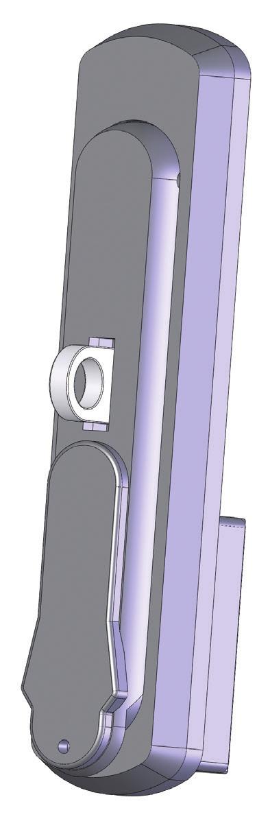 Zamek HS 12 MATERIAŁ: Korpus - PA 6 GF30; kolor czarny wg RAL.